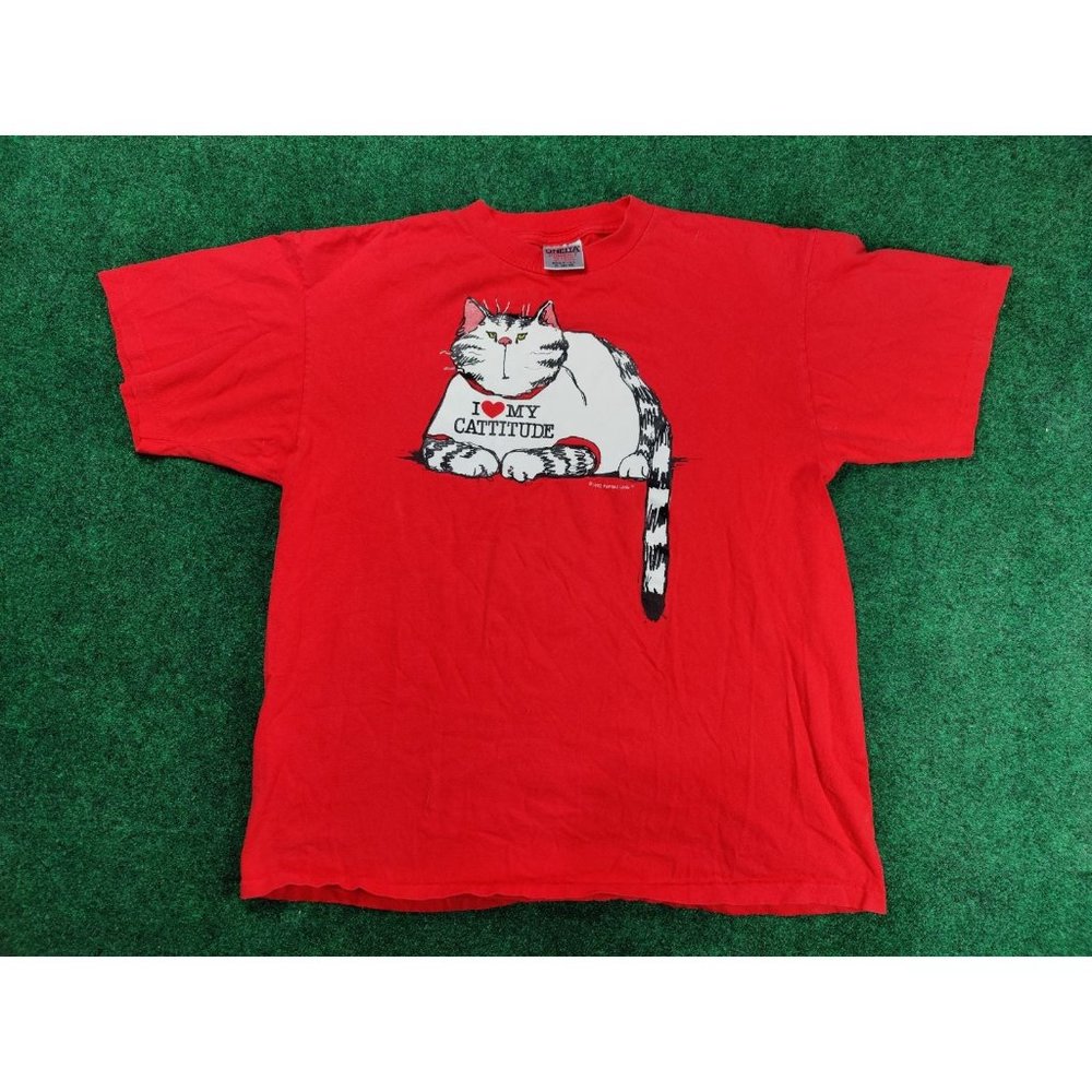 Vtg funny cat shirt